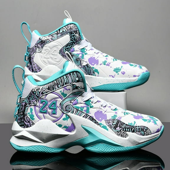 OnyxTrek Boys Basketball Shoes Breathable Indoor Athletic Shoes Youth Outdoor Fashion Sneakers Comfortable Basketball Shoes