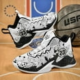 thumbnail image 1 of OnyxTrek Men's  Boys Basketball Shoes Breathable Anti Slip Fashionable Graffiti Training Shoes Outdoor Shoes, 1 of 6