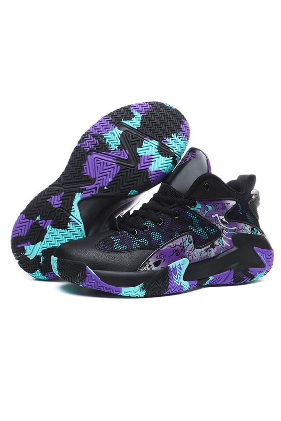 Mens Basketball Shoes Breathable Indoor Athletic Shoes Youth Outdoor Fashion Sneakers Comfortable Basketball Shoes for Boys