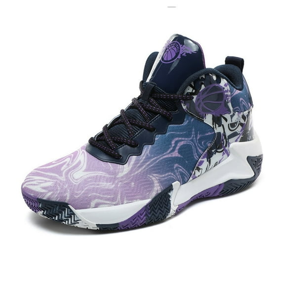 OnyxTrek Mens Basketball Shoes Fashion Non-Slip Lightweight Breathable Outdoor Sneakers Cushioning Workout Shoes for Running Walking Sports Training