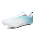 thumbnail image 1 of OnyxTrek Track & Field Spike Shoes, 7-Pin for Unisex Youth Running Racing | Blue, 4 Youth, 1 of 6