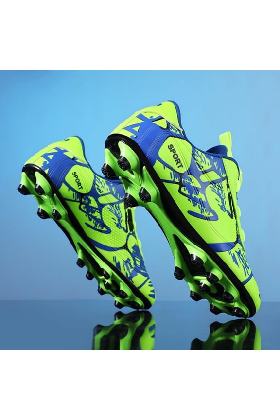 Kids Soccer Cleats Boys Girls Firm Ground Soccer Shoes Youth Professional Athletic Outdoor Football Cleats Shoes