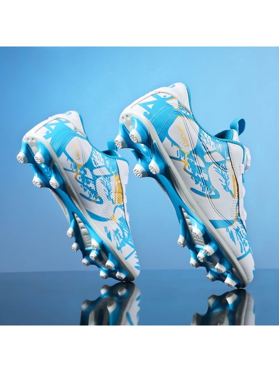Unisex-Child Baseball Cleats Kids Softball Shoes for Boys Girls Rubber Molded Little Children Big Youth Sneakers Easy to Wear Sports Footwear AG TF
