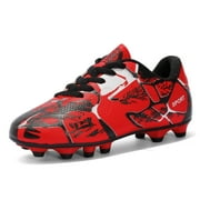 OnyxTrek Unisex-Child Baseball Cleats Kids Softball Shoes Soccer Shoes for Boys Girls Rubber Molded Little Children Big Youth Sneakers Easy to Wear Sports Footwear AG TF
