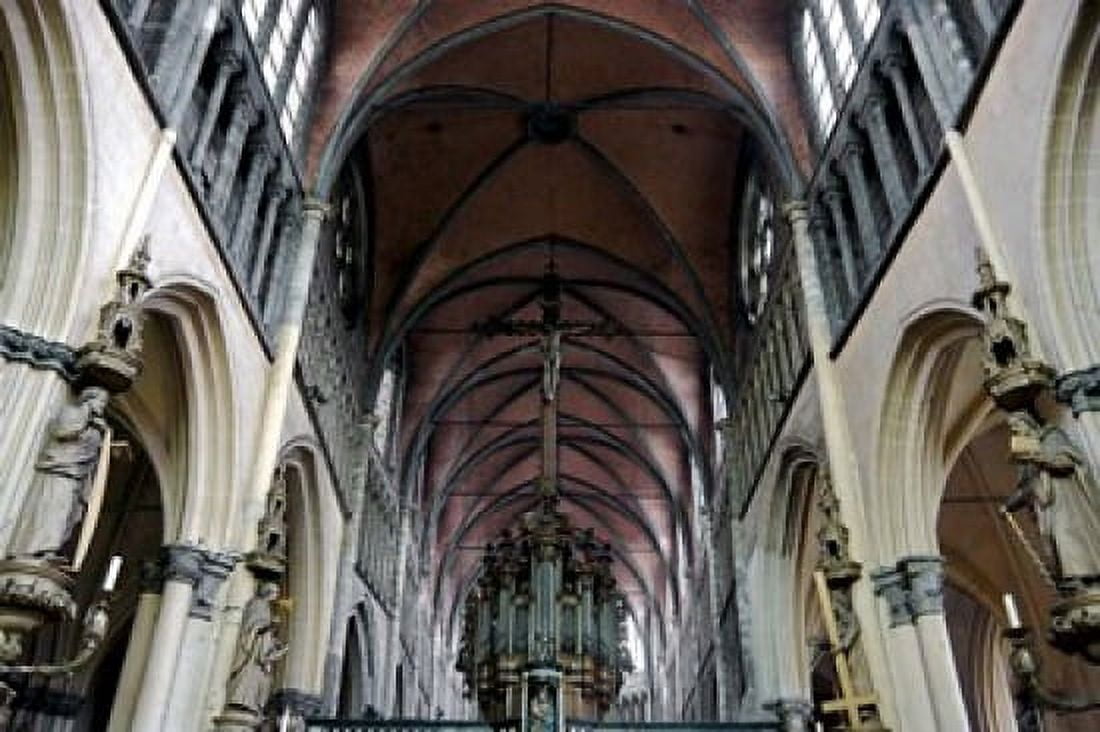Onze Lieve Vrouwekerk Bruges Belgium Canvas Art - Susan Pease DanitaDelimont (20 x 13)