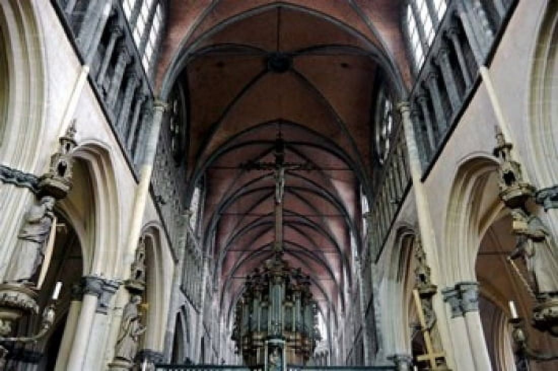 Onze Lieve Vrouwekerk Bruges Belgium Canvas Art - Susan Pease DanitaDelimont (36 x 24)