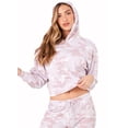 thumbnail image 1 of Onzie Crop Hoodie Beige Camo Medium/Large Long Sleeve Sweatshirt, 1 of 2