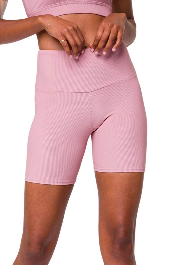 High Rise Mini Biker Short 2262 Ribbed