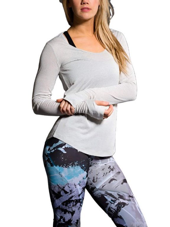 Hot Yoga Wave Long Sleeve Top 385