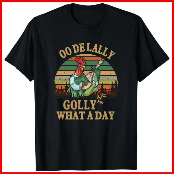 Oo De Lally What A Day Funny Vintage Robin Cartoon Inspired Unisex T-Shirt V18986, up to size 5XL