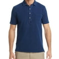 thumbnail image 1 of Oobe Brand Mens Textured Regular Fit Polo Shirt, Blue, Small, 1 of 1