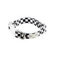 thumbnail image 1 of Oodles Polyester Checkerboard Adjustable Fashion Dog Collar, Multi-Colored, Large, 1 of 9