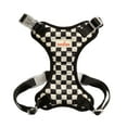 thumbnail image 1 of Oodles Checkerboard Quilted Dog Walking Harness, Black, Small, 1 of 11