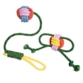 thumbnail image 1 of Oodles Durable Lasso Rope Dog Toy Set, Green, Small, 1 of 10