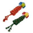 thumbnail image 1 of Oodles Durable Lasso Rope Dog Toy Set, Multicolored, Small, 1 of 10