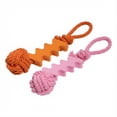 thumbnail image 1 of Oodles Durable Squiggle Grip Rope Dog Toy Set, Pink and Orange, One Size, 1 of 9