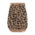thumbnail image 1 of Oodles Fall Multi-Colored Leopard Print Hooded Dog Sweater, Medium, 1 of 9