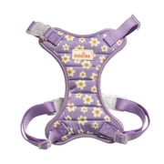 Oodles Floral Smiley Dog Walking Harness, Medium