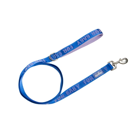 Oodles Fur Baby Standard Dog Leash, Blue, 6 ft