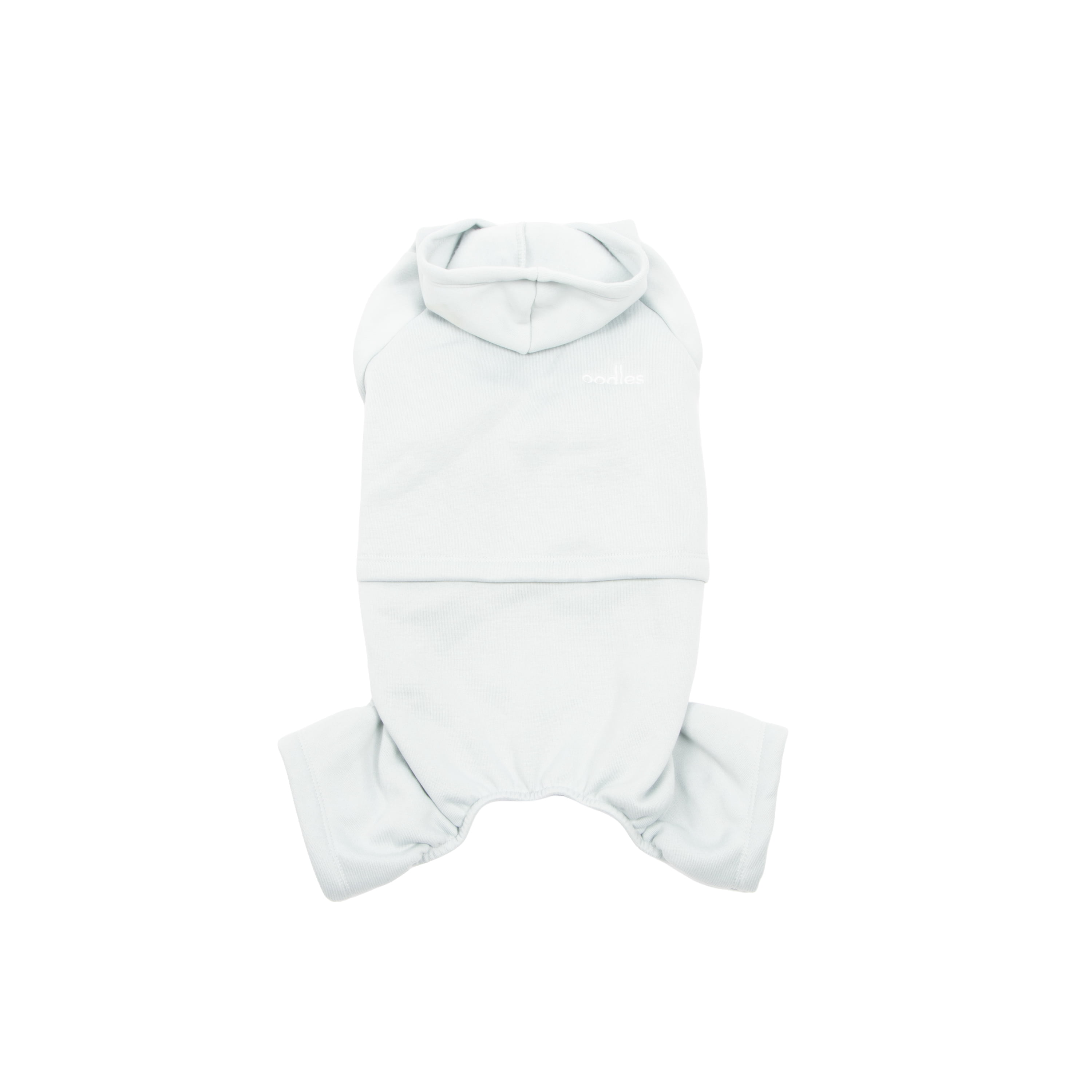 Oodles Hooded Fall One Piece Dog Workout Suit, Blue, Large