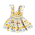 thumbnail image 1 of Oodles Multi-Colored Sassy Summer Icons Ruffled Spring Dog Dress, XS, 1 of 7