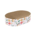 thumbnail image 1 of Oodles Multicolored Oval Doodle Durable Corrugated Cardboard Cat Scratching Pad, One Size, 1 of 10