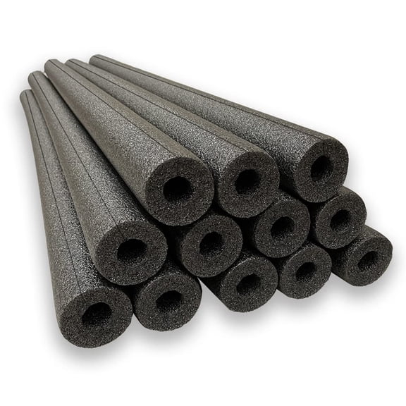 Oodles of Noodles Clamp-On Foam Tubes - 12 Pack - Extra Dense & Buoyant (Black)