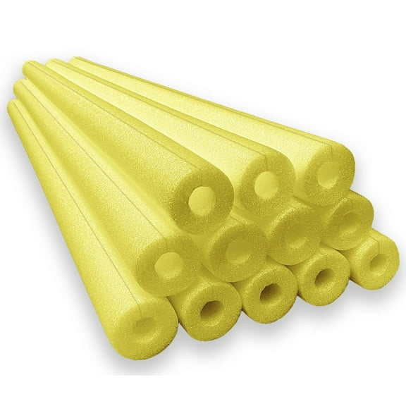 Oodles Of Noodles Clamp-On Standard Size Foam Noodles 12 Count - Yellow