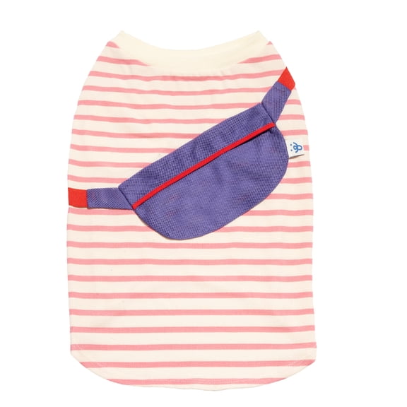 Oodles Pink Crossbody Bag Spring Dog T-Shirt, Large