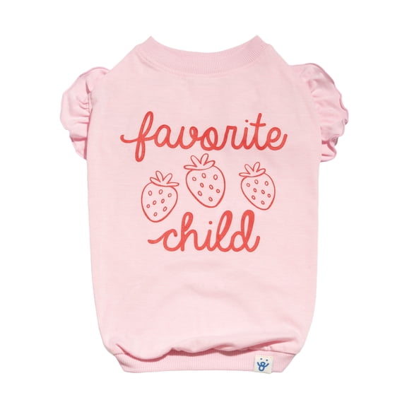 Oodles Pink Favorite Child Spring Dog T-Shirt, Small