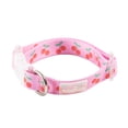 thumbnail image 1 of Oodles Polyester Cheeky Cherry Adjustable Fashion Dog Collar, Pink, Large, 1 of 9