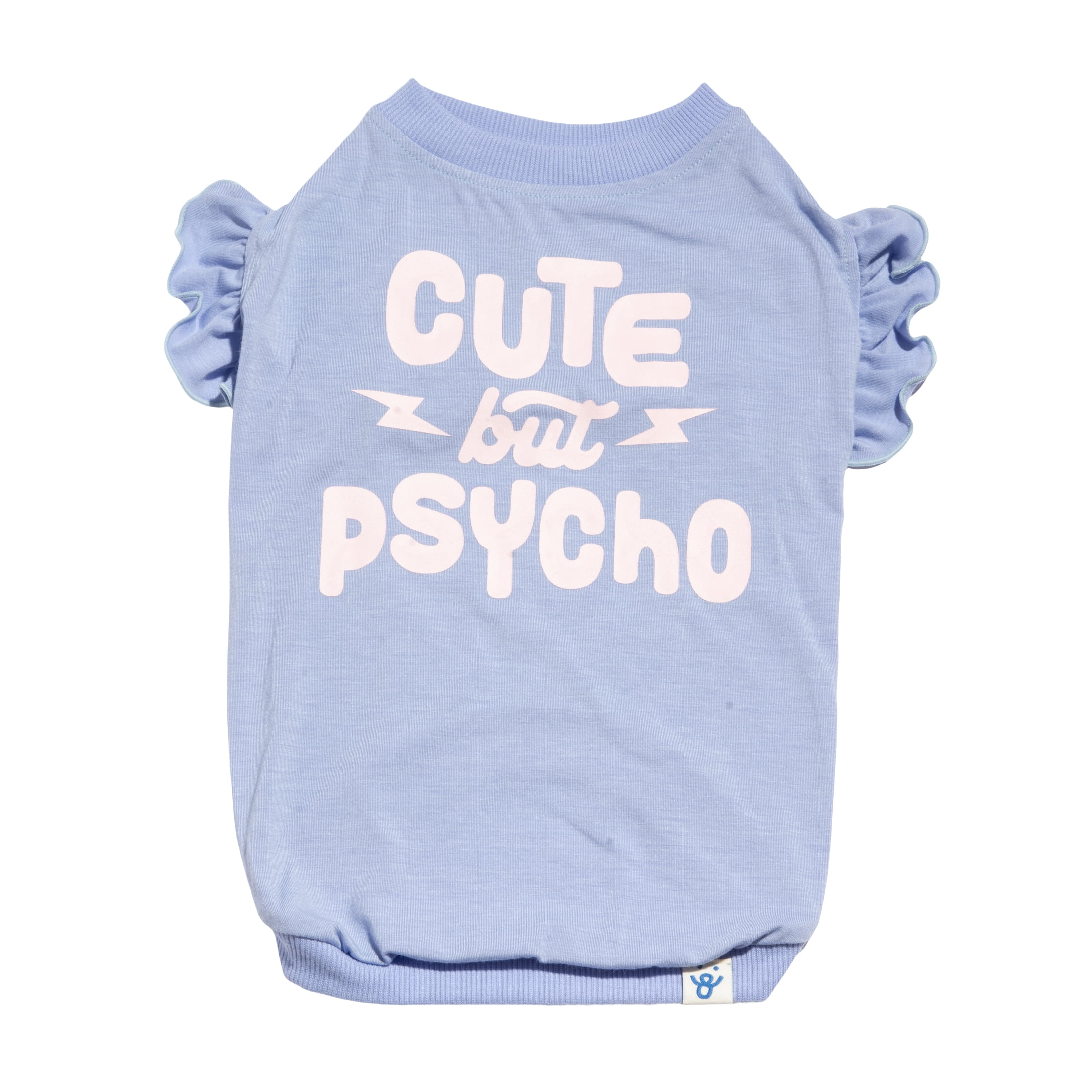 Oodles Purple Cute but Psycho Spring Dog T-Shirt, Large - Walmart.com