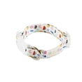 thumbnail image 1 of Oodles Polyester Sassy Summer Icons Adjustable Fashion Dog Collar, White, Medium, 1 of 9