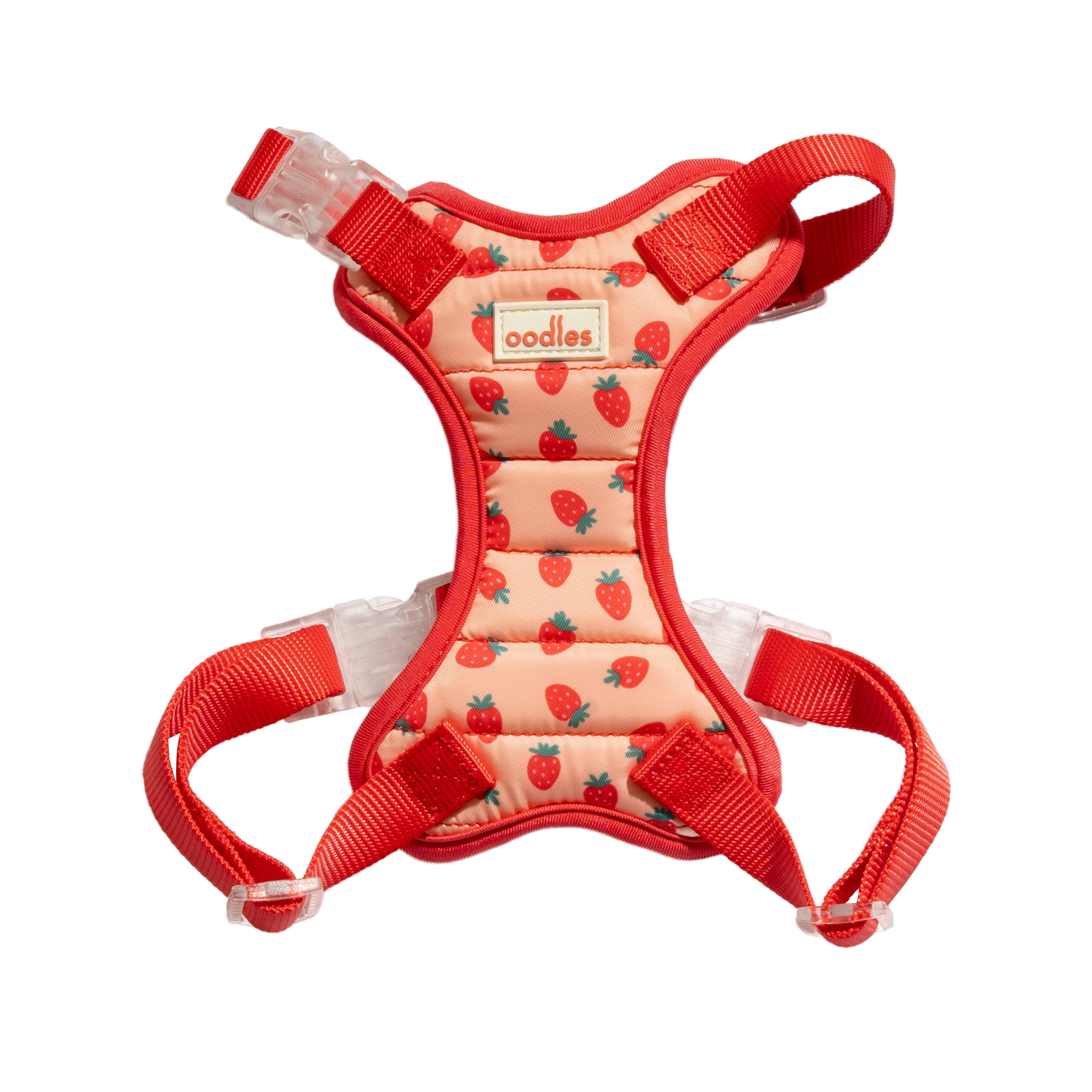 Oodles Sweet Strawberry Dog Walking Harness, Large