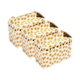 thumbnail image 1 of Oodles Ventilated Cardboard Small Animal Carrier with Handle, Yellow Smiley Face Print, 3-pack, 1 of 10