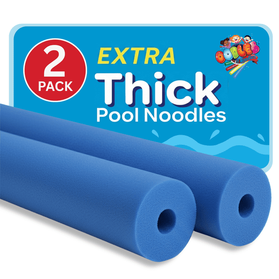 Oodles of Noodles Premium Jumbo XL Foam Pool Swim Noodles, 2 Pack