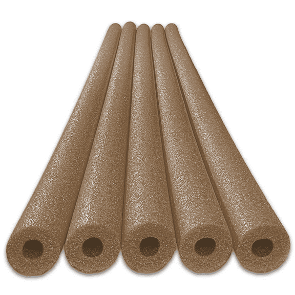 Oodles of Noodles Deluxe Pool Swim Noodles Foam Brown - 5 Pack