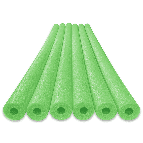 Oodles of Noodles Pool Noodles Swim Foam Lime Green - 6 Pack