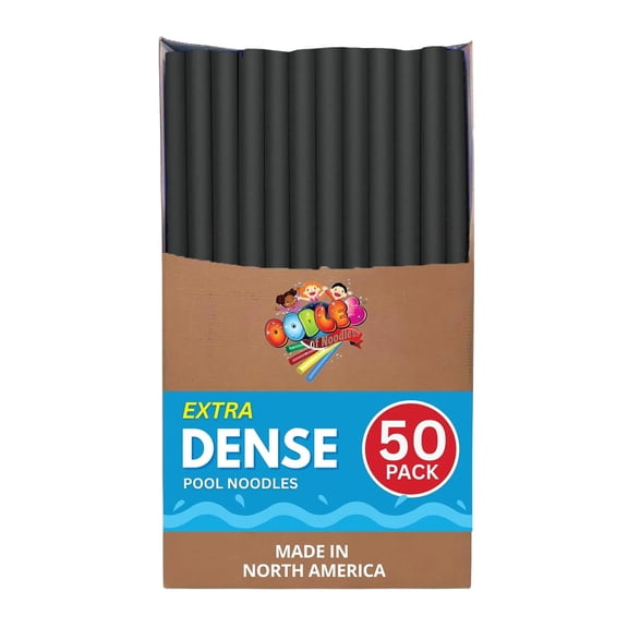Oodles of Noodles Deluxe Rainbow Swimming Pool Noodles Foam- Pack of 50 - approx. 48 inch x 2.5 inch Multi-Purpose Foam Tubes, Pool Floats for Water Fun, Exercise, Crafts, Padding, Insulation & More