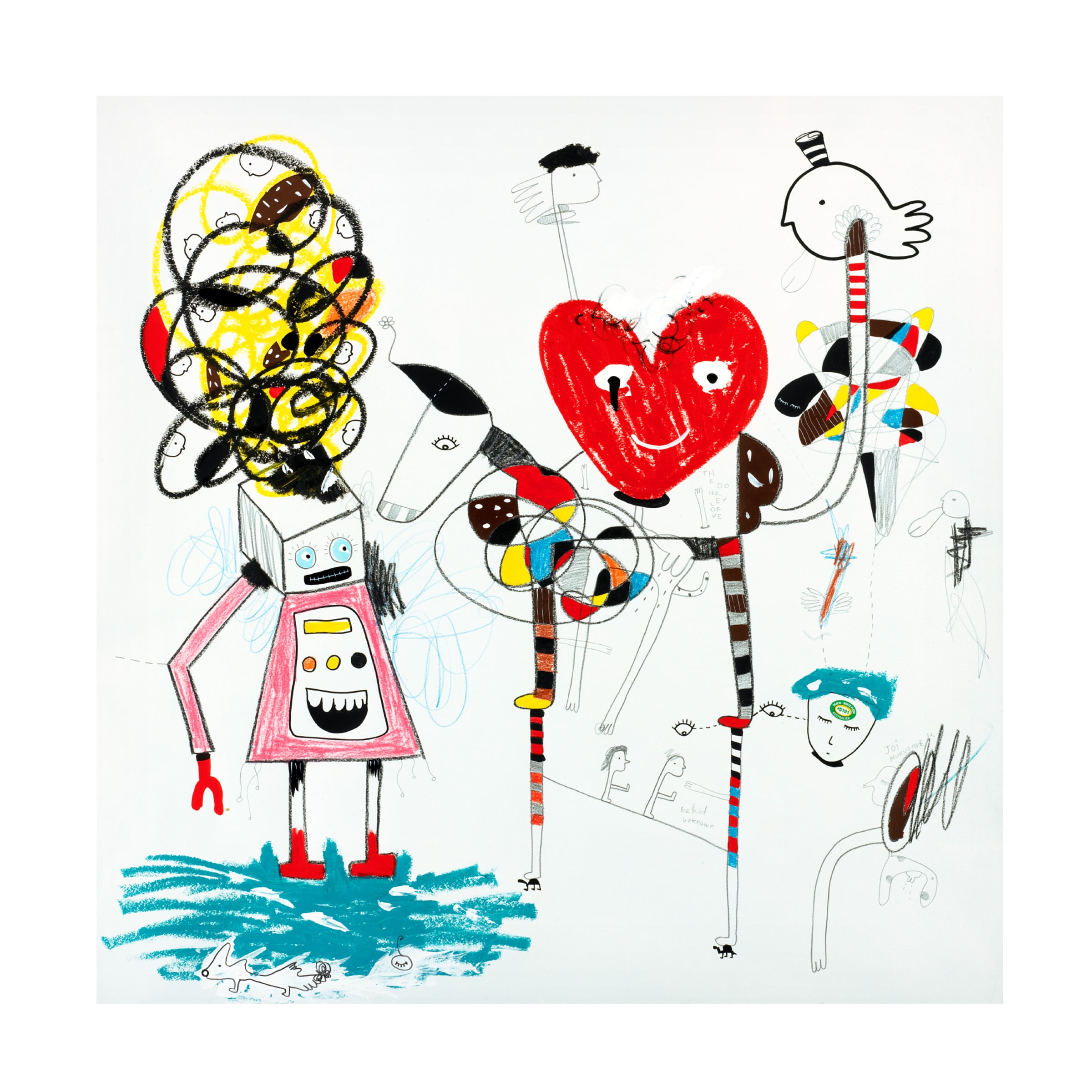 Oodlies 'Donkey Of Love' Canvas Art