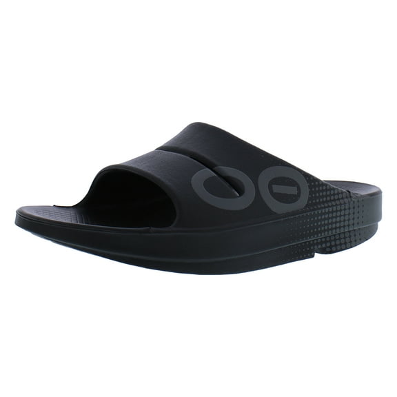 OOFOS Ooahh Sport Unisex Shoes Size 10, Color: Matrix Black