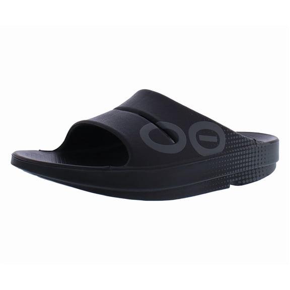 OOFOS Ooahh Sport Unisex Shoes Size 12, Color: Matrix Black