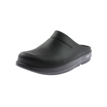 Oofos Womens OOcloog Patent Clog Mules