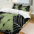 thumbnail image 1 of Oogie Boogie Bedding Set Novelty Pattern Soft Microfiber Comforter Set 3 Pieces 1 Duvet Cover 2 Pillow Shams Queen-90"x90", 1 of 8