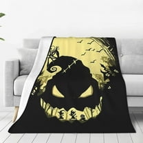 Oogie Boogie Blankets Flannel Fleece Warm Soft Throw Blanket For Couch Sofa Bed Living Room All Season Decor Gift 40"X30"