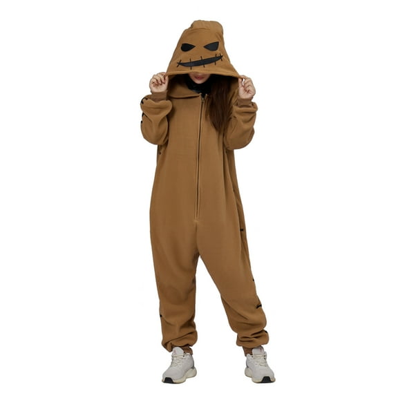 Oogie Boogie Costume Unisex Onesie Pajamas Sleepwear Cosplay Costume