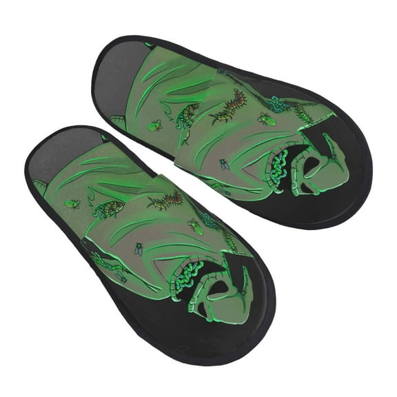 Oogie Boogie Furry Slippers for Women Men Fuzzy House Slippers Winter Anti-slip Indoor and Outdoor Slip on Shoes Large