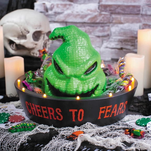 Disney Halloween Oogie Boogie Light-Up Candy Bowl - Green