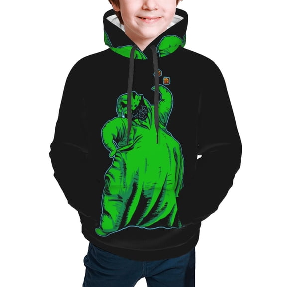 Oogie Boogie Hoodies Pullover For Boys Girls 3d Printed Hooded Sweatshirt Long Sleeves X-Large