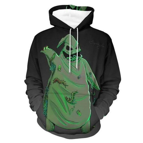 Oogie Boogie Hoodies for Men Women 3D Print Pullover Novelty Hooded Sweatshirt Hoodies with Big Pockets L